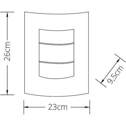 Aplique Exterior JOANES IP44 26 cm Acero Inoxidable Lumit - imagen 2 | Interlusa