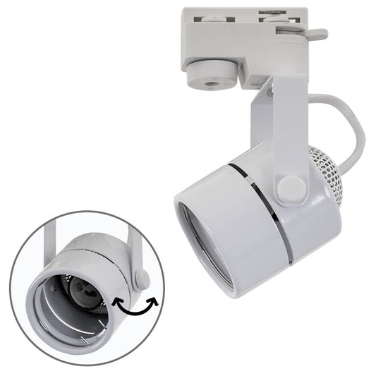 Foco para Carril Ayrton Redondo GU10 50W Blanco Interlusa - vista principal | Interlusa