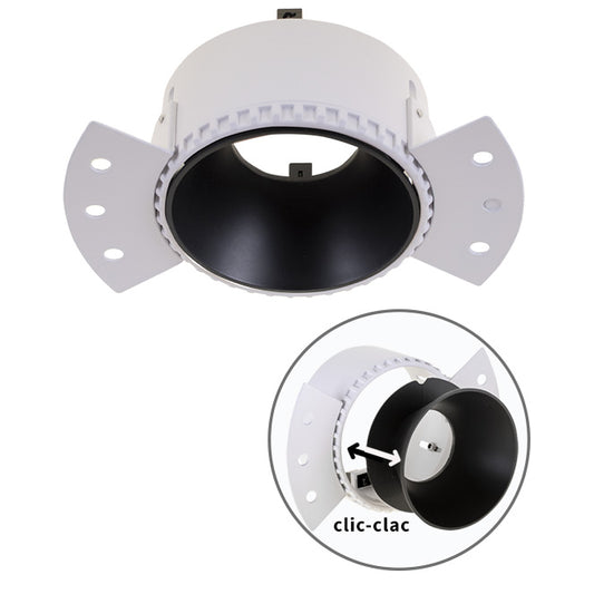 Aro Empotrable para Downlight HATOR Redondo Negro Interlusa - vista principal | Interlusa