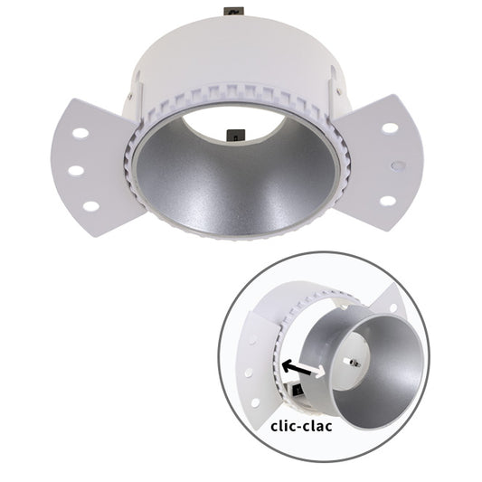 Aro para Downlight Empotrable HATOR Redondo Plata Interlusa - vista principal | Interlusa