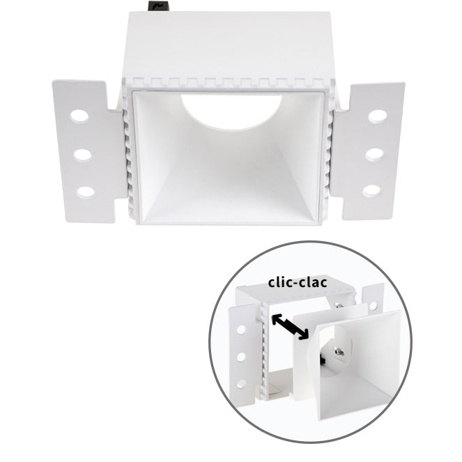 Aro para Downlight Empotrable HAPI Cuadrado Blanco Interlusa - vista principal | Interlusa