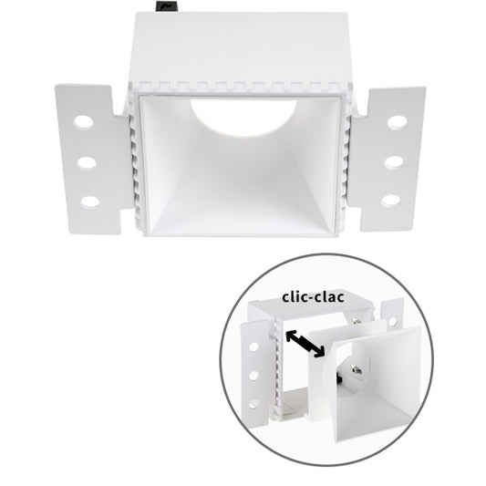 Aro para Downlight Empotrable HAPI Cuadrado Blanco Interlusa - vista principal | Interlusa