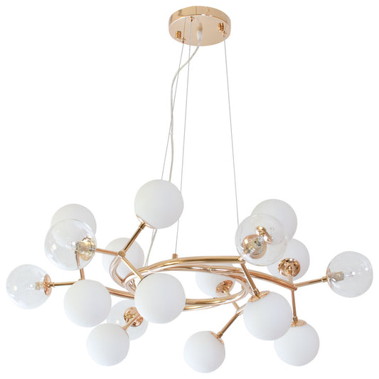 Plafón ANABEL 80 cm Oro con Bolas de Cristal Interlusa - vista principal | Interlusa
