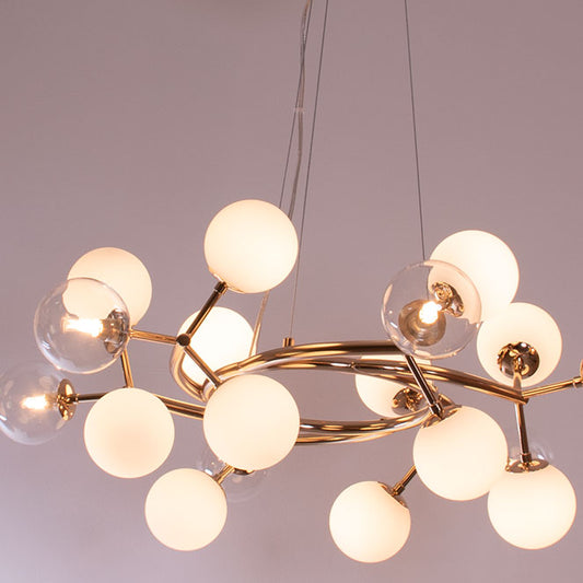 Plafón ANABEL 80 cm Oro con Bolas de Cristal Interlusa - imagen 2 | Interlusa