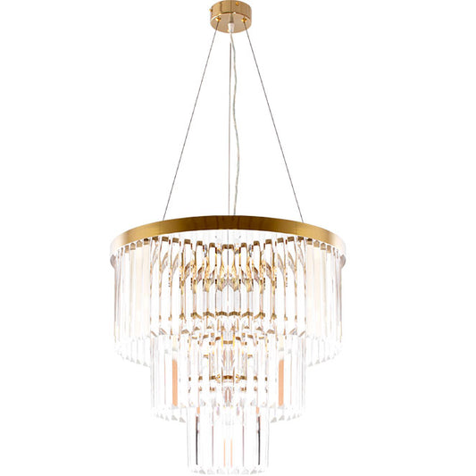 Lámpara de Techo OLFUS 53,5 cm Cristal Transparente y Oro Interlusa - imagen 2 | Interlusa