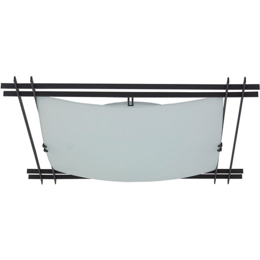 Plafón de Techo Grenoble 43 cm Cuadrado Marrón Interlusa - vista principal | Interlusa