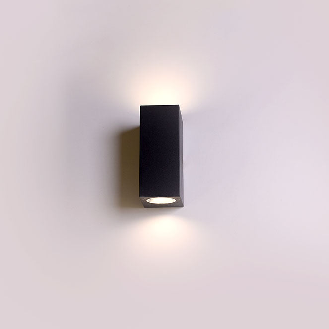 Aplique Exterior VEZ 2xGU10 IP44 Negro Luz Arriba y Abajo Lumit - imagen 2 | Interlusa