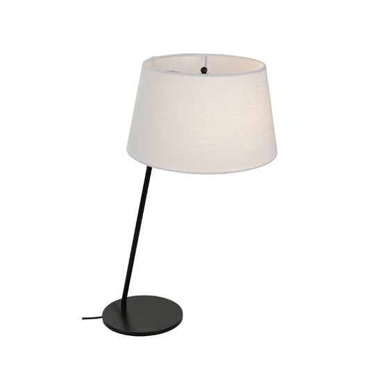 Sobremesa MARIZA 40 cm E14 14W Negra y Pantalla Beige Lumit - vista principal | Interlusa