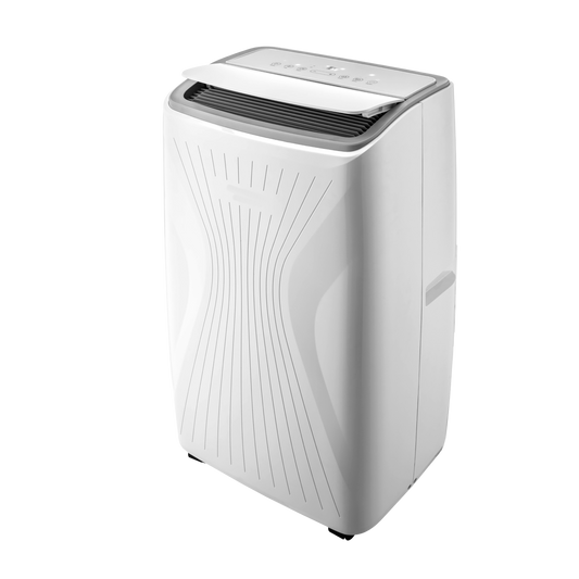 Aire acondicionado Flurry fabricado en metal color blanco y negro
