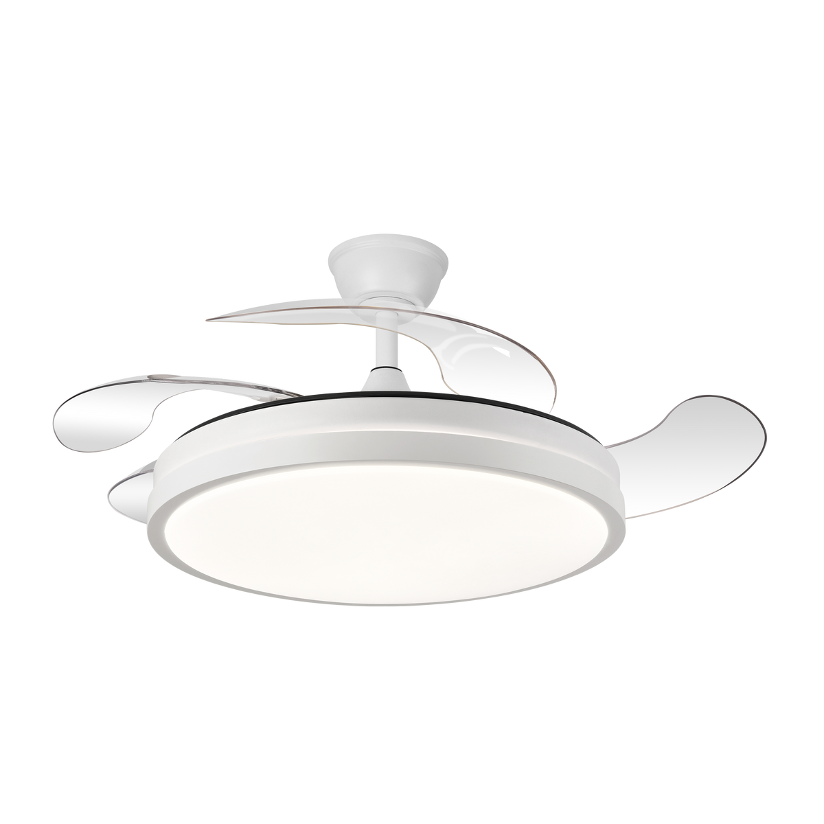 Ventilador de techo LED con aspas plegables Fabrilamp / Abrila