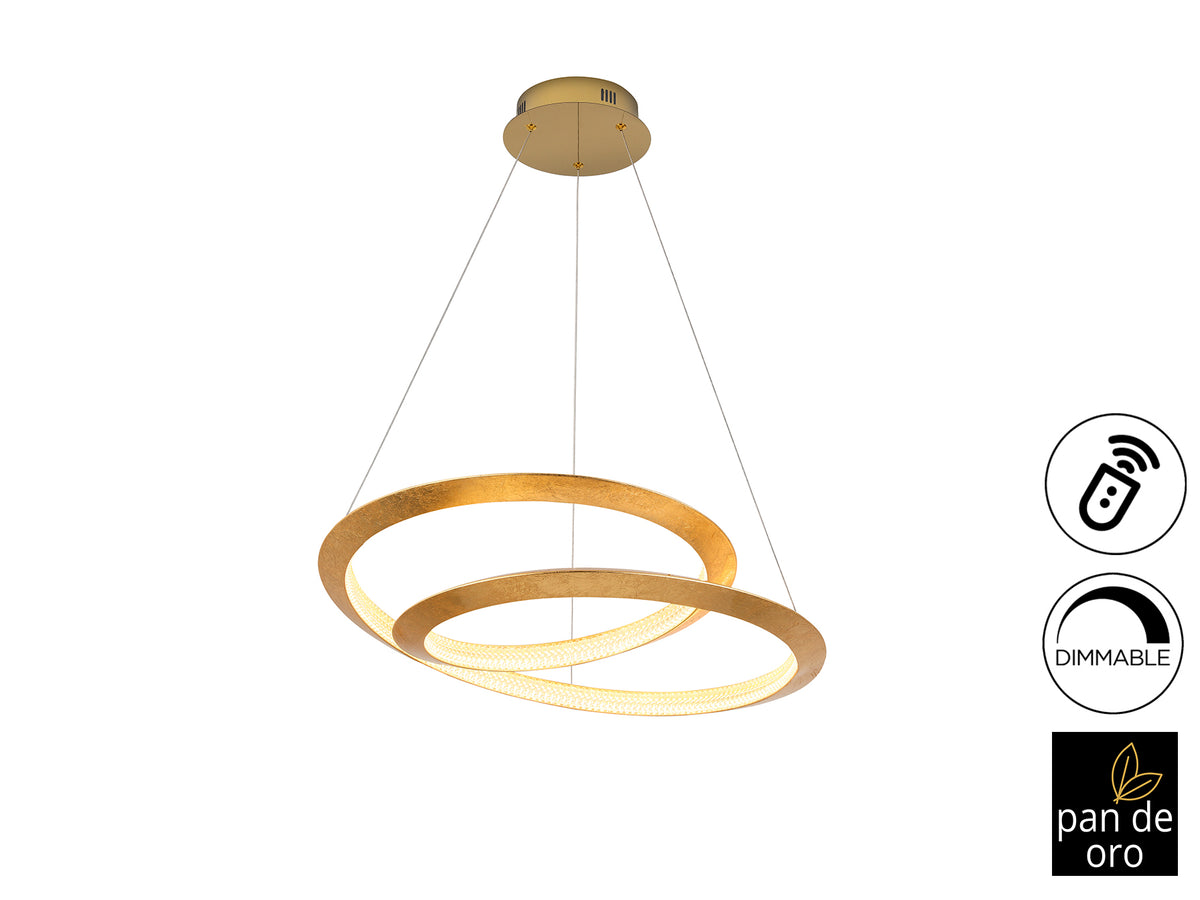 Lámpara de Techo LED Eternity 60 cm Pan de Oro Dimable Schuller - vista principal | Schuller