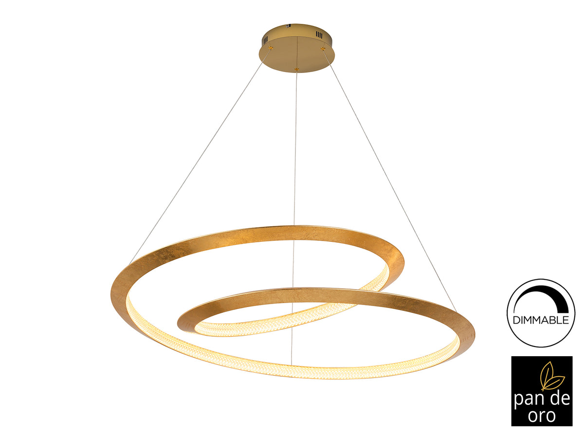 Lámpara de Techo LED Eternity 97 cm Pan de Oro Schuller - vista principal | Schuller