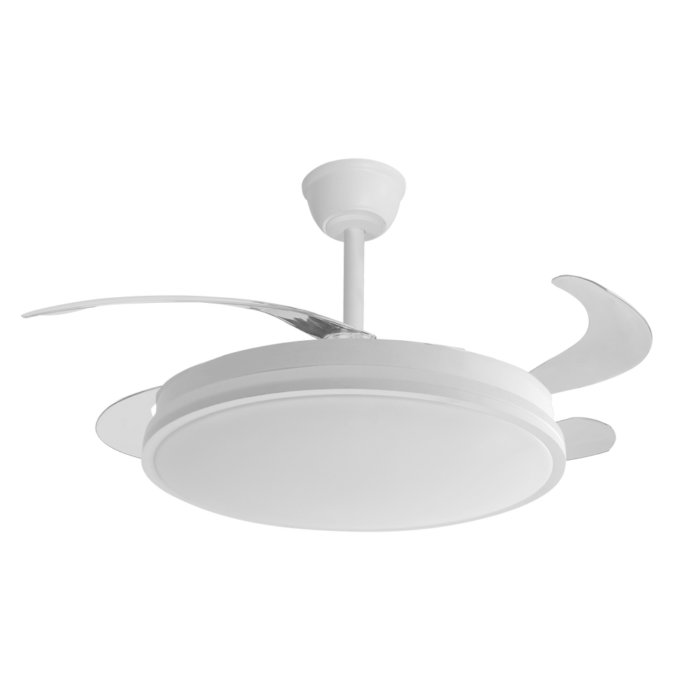 Guerrero Ventilador de Techo DC Blanco y Aspas Retráctiles Fabrilamp / Abrila en TikTok