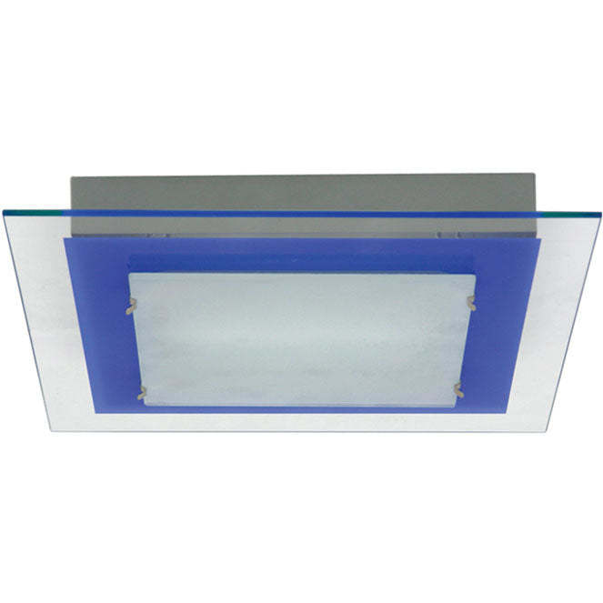 Plafón de Techo BELÉM Cuadrado 29 cm Azul LUMIT Interlusa - vista principal | Interlusa
