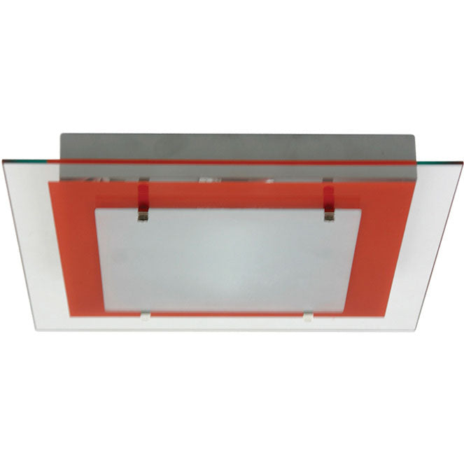 Plafón de Techo Cuadrado Belém 29 cm Rojo Interlusa - vista principal | Interlusa · Ref. 167*29 VERM