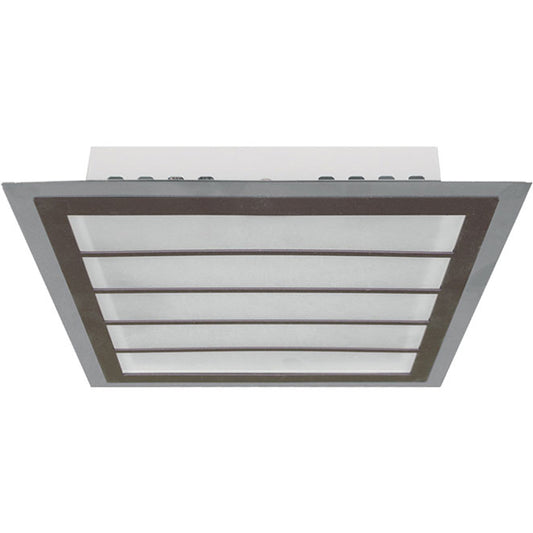 Plafón de Techo Cuadrado Dunquerque 29 cm Marrón y Cromo Interlusa - vista principal | Interlusa