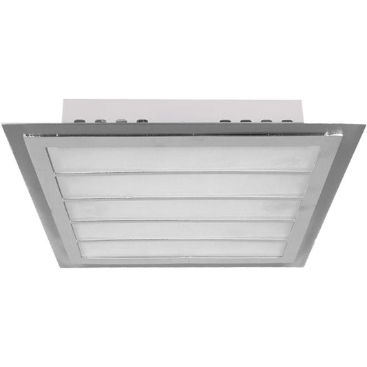 Plafón de Techo Cuadrado Dunquerque 29 cm Níquel/Cromo Interlusa - vista principal | Interlusa