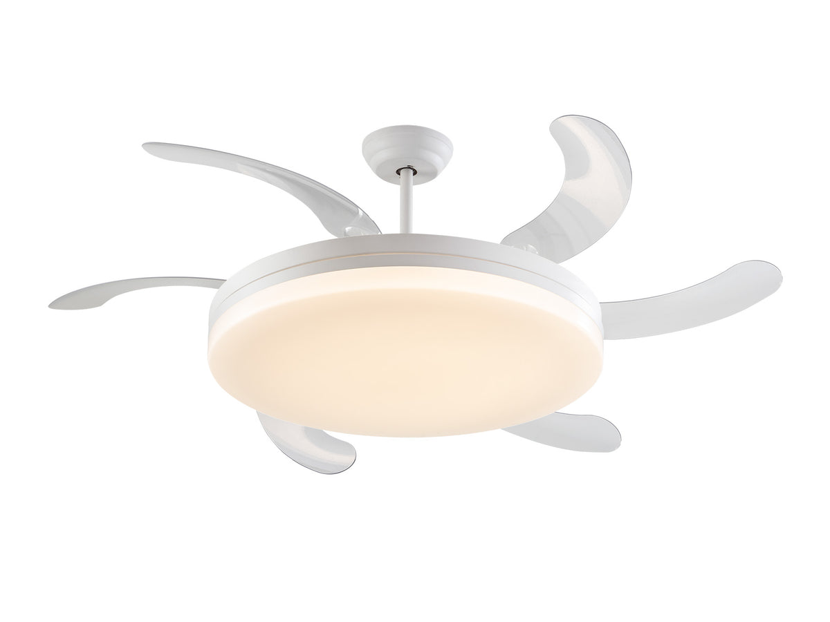Ventilador de Techo con Luz Vento Maxi 150 cm Aspas Retráctiles Blanco Schuller - vista principal | Schuller