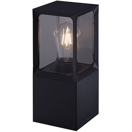 Farola Sobremuro Exterior CRIZ 30 cm IP44 Negro Lumit - vista principal | Interlusa