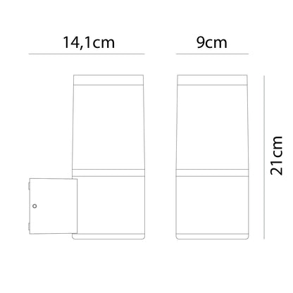 Aplique Exterior Estanco EGA IP65 E27 21 cm Blanco Lumit - imagen 3 | Interlusa