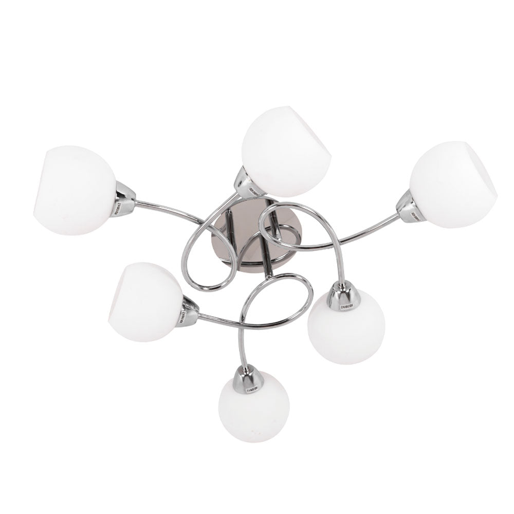 Plafón de Techo Umbria 6xE14 69 cm Cromo Lumit - imagen 2 | Interlusa