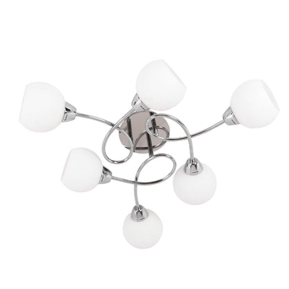 Plafón de Techo Umbria 6xE14 69 cm Cromo Lumit - imagen 2 | Interlusa