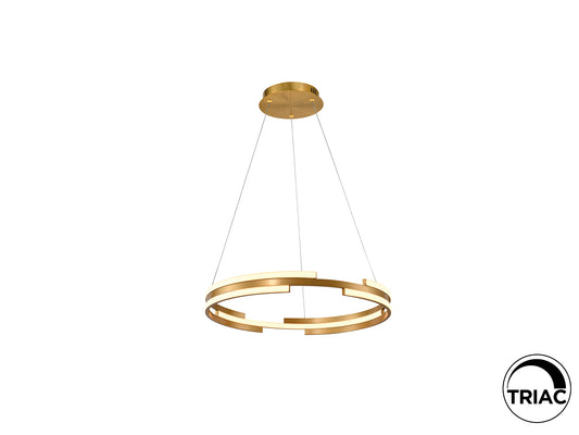 Lámpara de Techo LED Ciclos 60 cm Dorada Luz Cálida Schuller - vista principal | Schuller