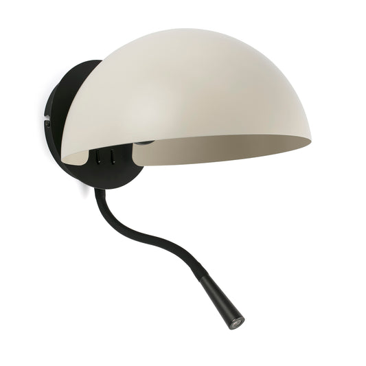 Aplique con Lector Dominica Beige Acero Faro - vista principal | FARO · Ref. 20032-122