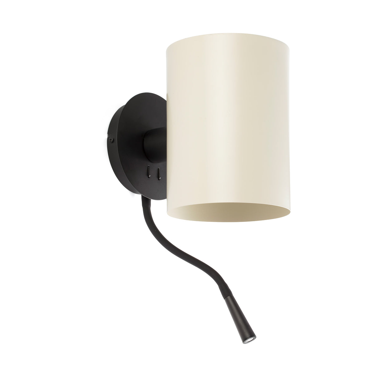 Aplique Guadalupe con Lector LED Negro y Beige Faro - vista principal | FARO · Ref. 20032-80