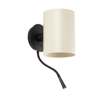 Aplique Guadalupe con Lector LED Negro y Beige Faro - vista principal | FARO · Ref. 20032-80
