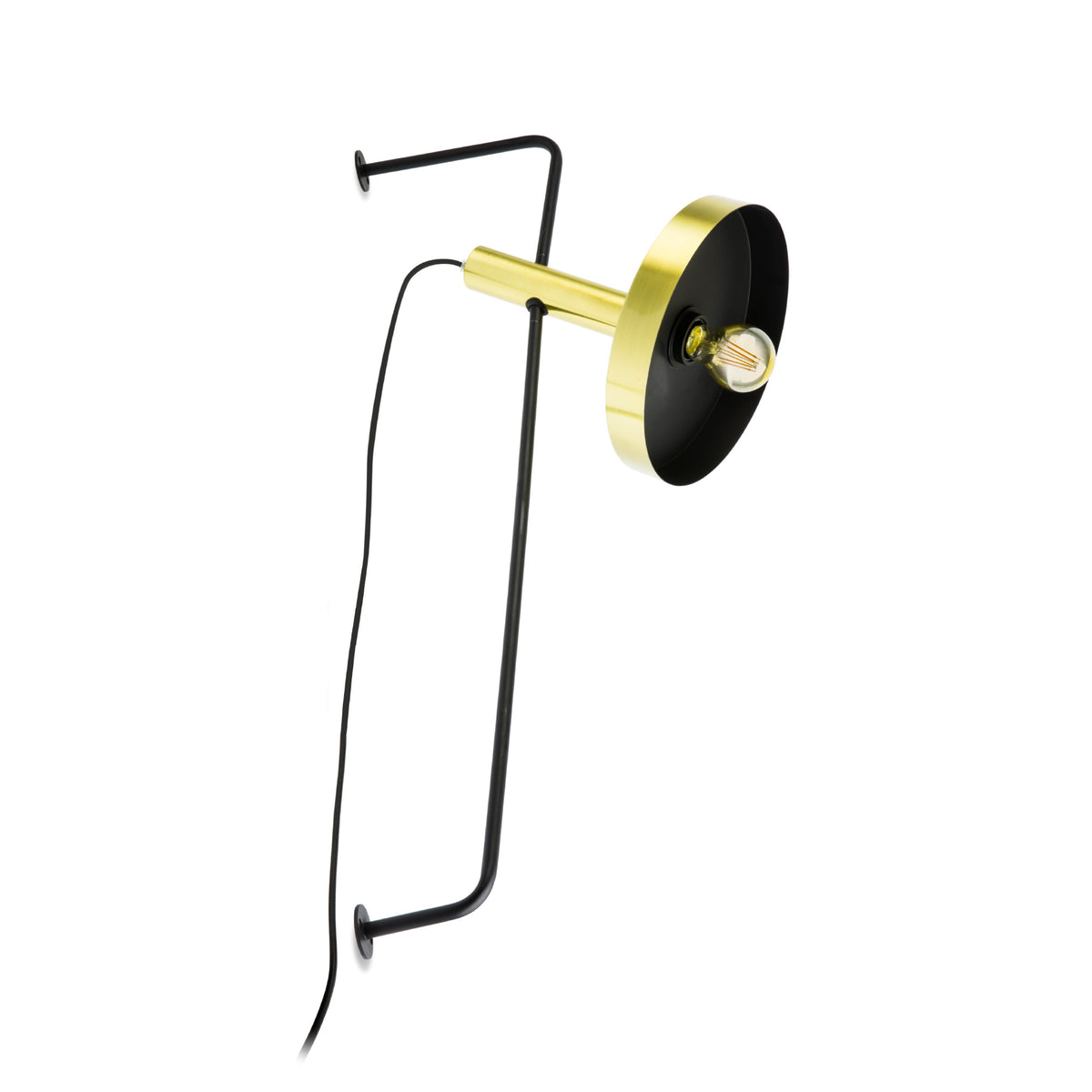 Aplique de Pared WHIZZ Oro Satinado y Negro FARO - vista principal | FARO · Ref. 20165-96