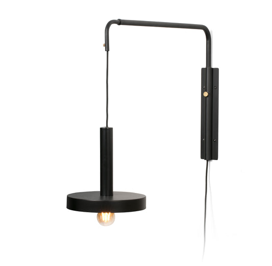 Aplique Extensible WHIZZ Negro y Oro Satinado E27 FARO - vista principal | FARO · Ref. 20167