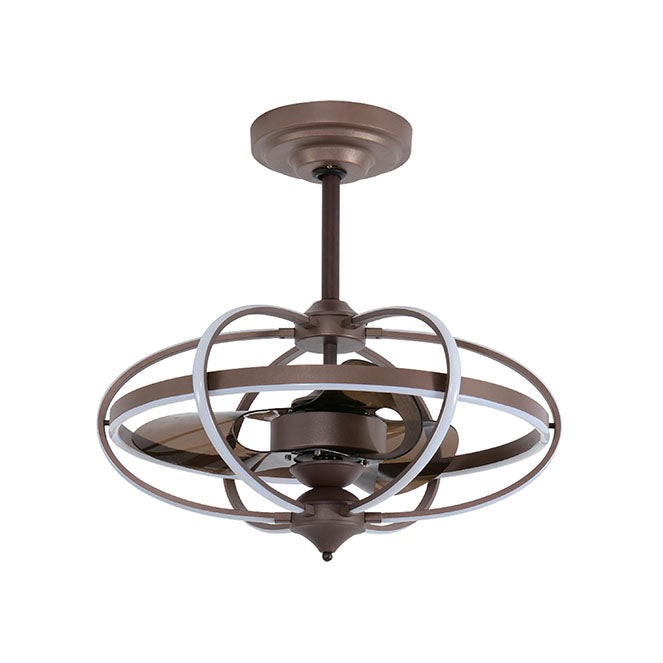 Ventilador de Techo con Luz IMBAT 65 cm Marrón Motor DC Lumit - vista principal | Interlusa