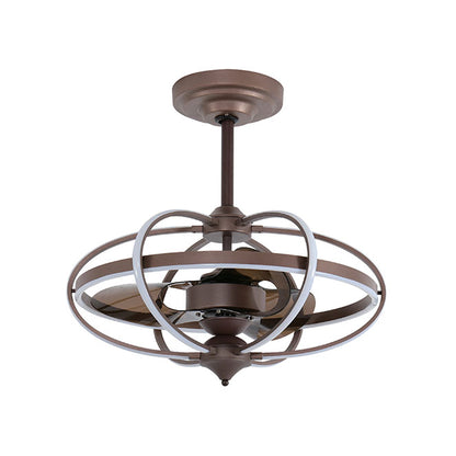 Ventilador de Techo con Luz IMBAT 65 cm Marrón Motor DC Lumit - vista principal | Interlusa