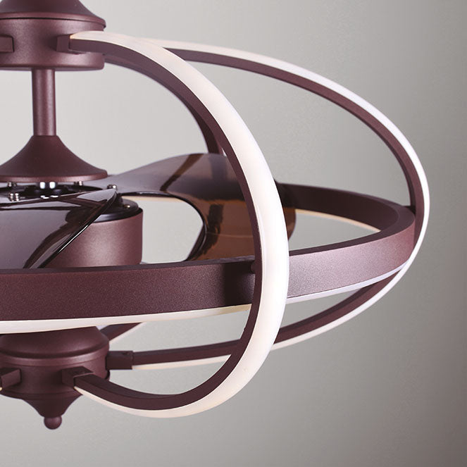 Ventilador de Techo con Luz IMBAT 65 cm Marrón Motor DC Lumit - imagen 2 | Interlusa