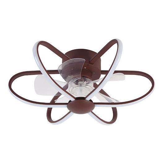 Ventilador de Techo con Luz JURA 53,5 cm Marrón Lumit - vista principal | Interlusa