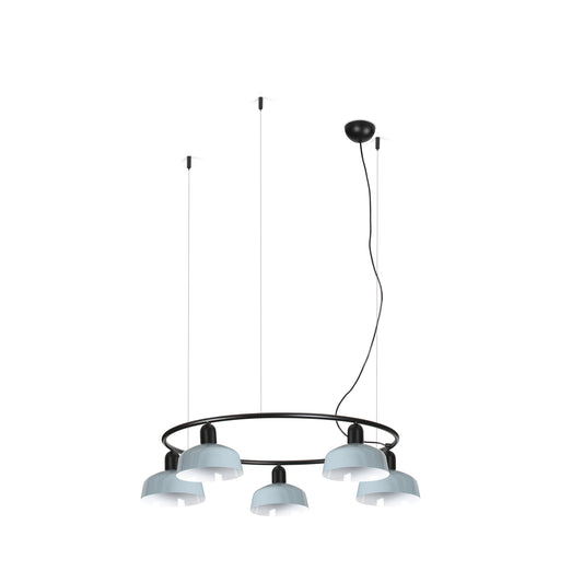Lámpara Colgante Circular Tatawin 5L 90 cm Blanco Faro - vista principal | FARO