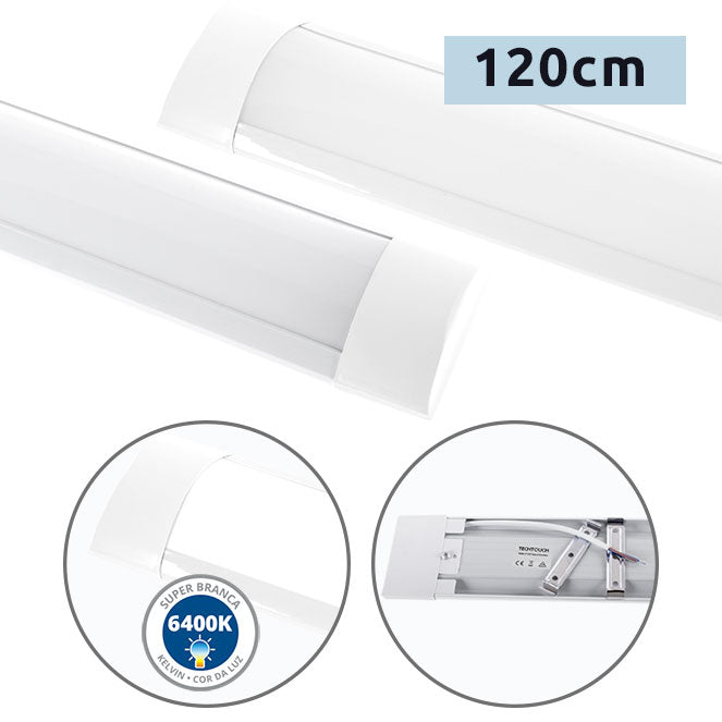 Regleta LED ECOVISION BATTEN 120 cm 36W Luz Fría Blanco Interlusa - vista principal | Interlusa