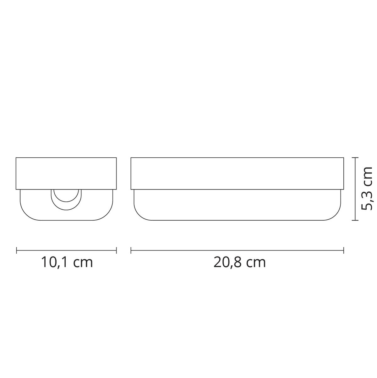 Aplique Exterior LED Oval SURF ECOVISION 18W IP65 Blanco Techtouch - imagen 3 | Interlusa