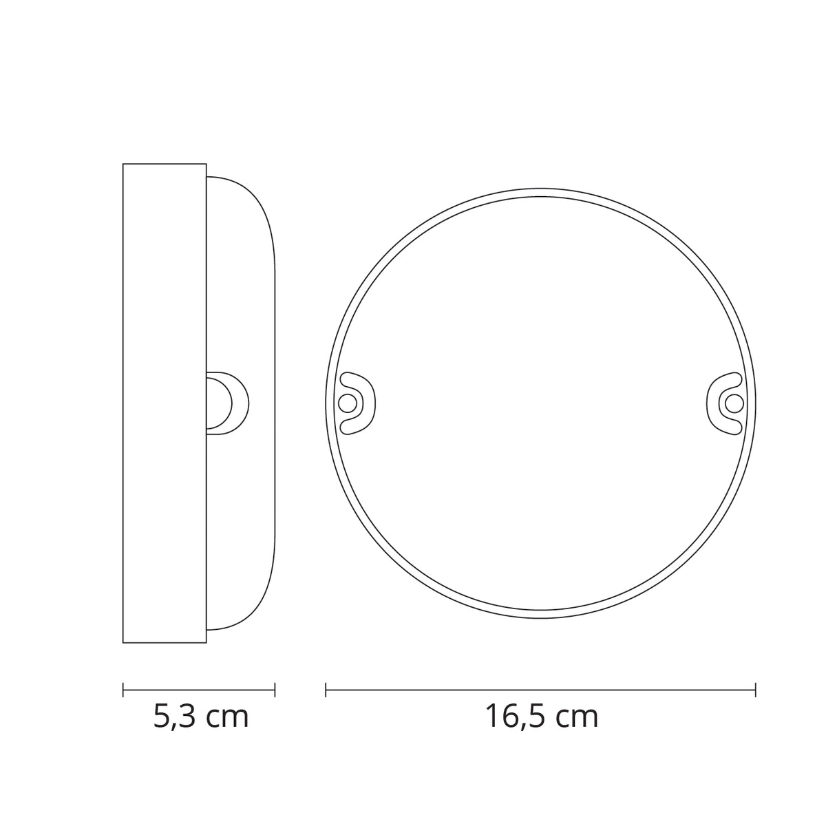 Aplique de Exterior LED SURF ECOVISION 18W Redondo Blanco Techtouch - imagen 3 | Interlusa