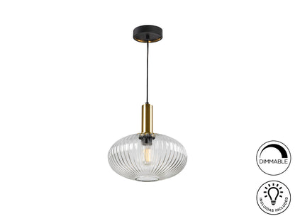 Lámpara Colgante Norma Schuller - 1 luz Ø30 cm, Transparente | Schuller · Ref. 225410