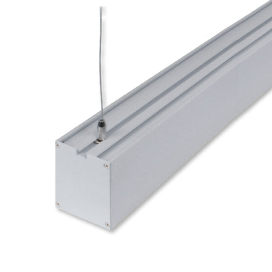 Barra Colgante LED Linex B2 60 cm 20W Aluminio Interlusa instalada en ambiente decorativo de salón o dormitorio | Interlusa