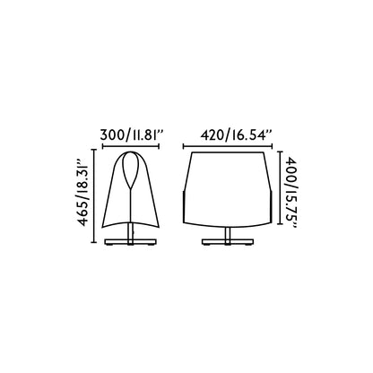 Luminaria de sobremesa LUANG M con tecnología LED, perfecta para iluminación eficiente