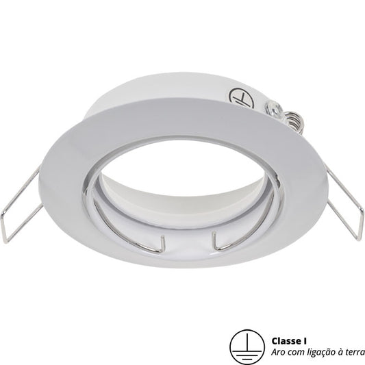 Aro Empotrable INTAKE Redondo Rotativo 8,3 cm Blanco Interlusa - vista principal | Interlusa