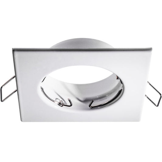 Aro Empotrable INTECA Cuadrado Fijo 8 cm Blanco Interlusa - vista principal | Interlusa