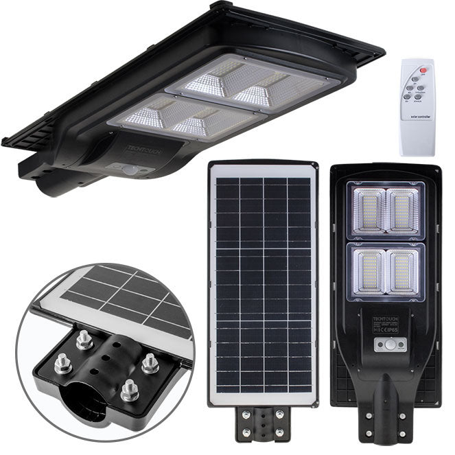 Aplique Solar Solar Street Light 200W LED con Sensor Negro Techtouch - vista principal | Interlusa