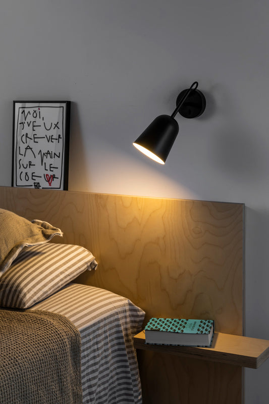 Aplique de Pared Studio Negro Mate Diseño Nahtrang FARO - vista principal | FARO · Ref. 28257