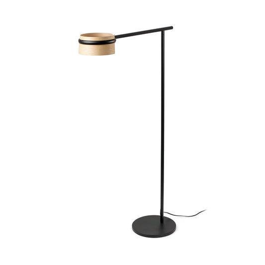 Lámpara de Pie LOOP 125 cm Pantalla Fresno Negro Mate FARO - vista principal | FARO · Ref. 29399
