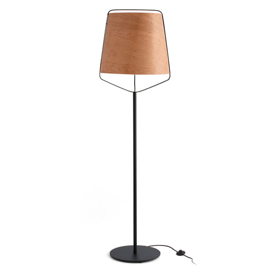 Lámpara de Pie STOOD 182 cm E27 LED 15W Negra y Cerezo FARO - vista principal | FARO