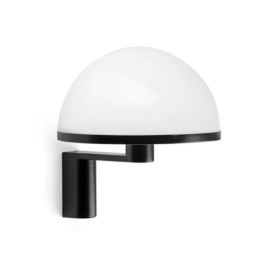 Aplique de Pared DOME Negro Satinado con Pantalla Blanca FARO - vista principal | FARO
